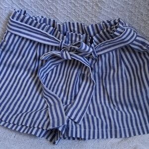 Ruby Karat Small Striped Blue Women's Shorts